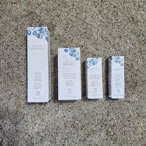 Mary Kay Naturally Skin Care Set Purifying Cleanser Exfoliating Powder,Oil,Stick